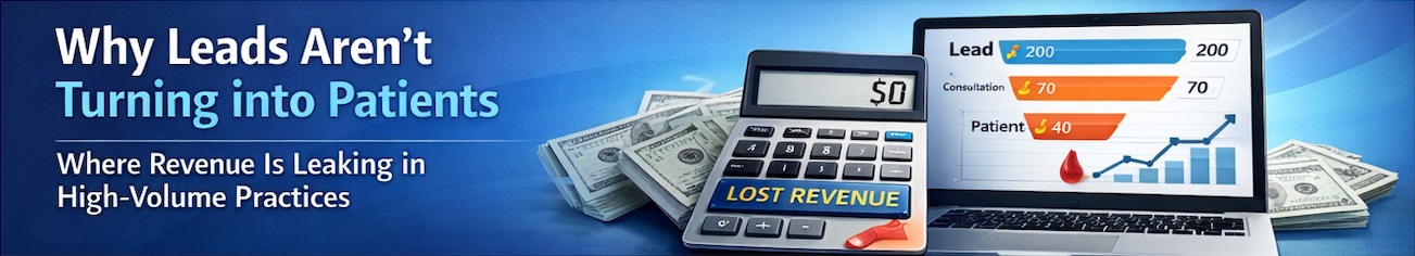 Why Leads Aren’t Turning into Patients: Where Revenue is Leaking in High Volume Practices